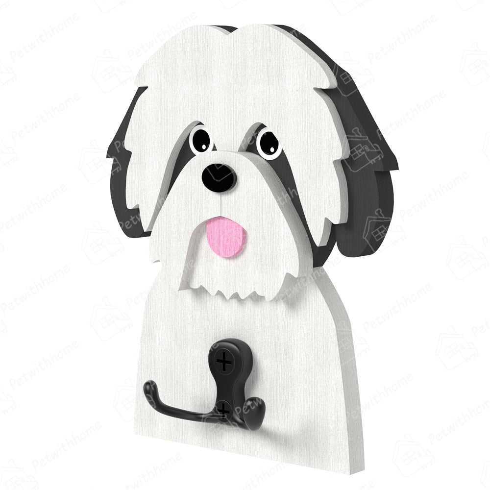 Shih Tzu Wooden Hook