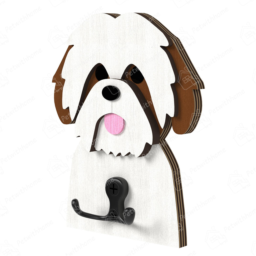 Shih Tzu Wooden Hook