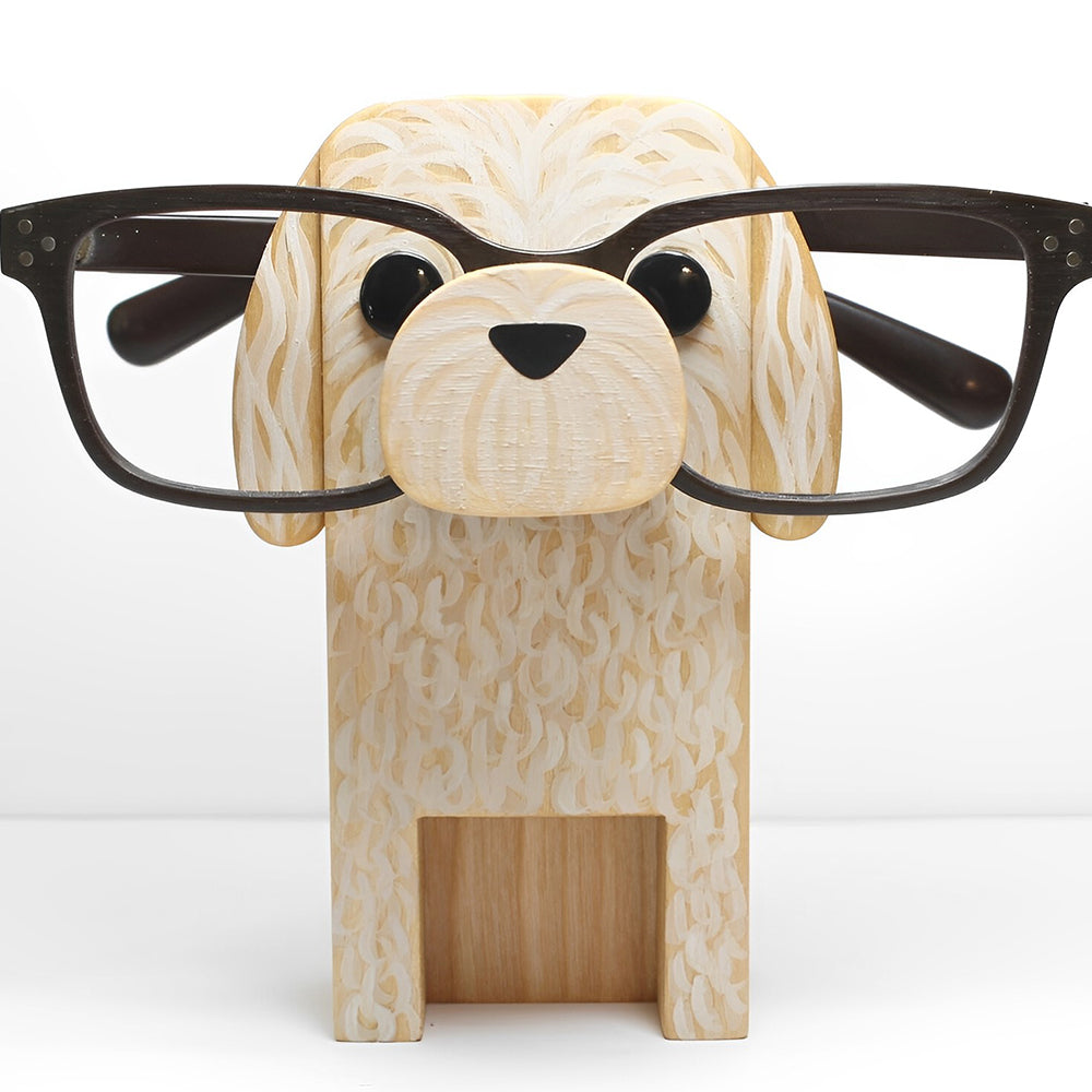 Wooden Cartoon Dog E Eyeglass Holder