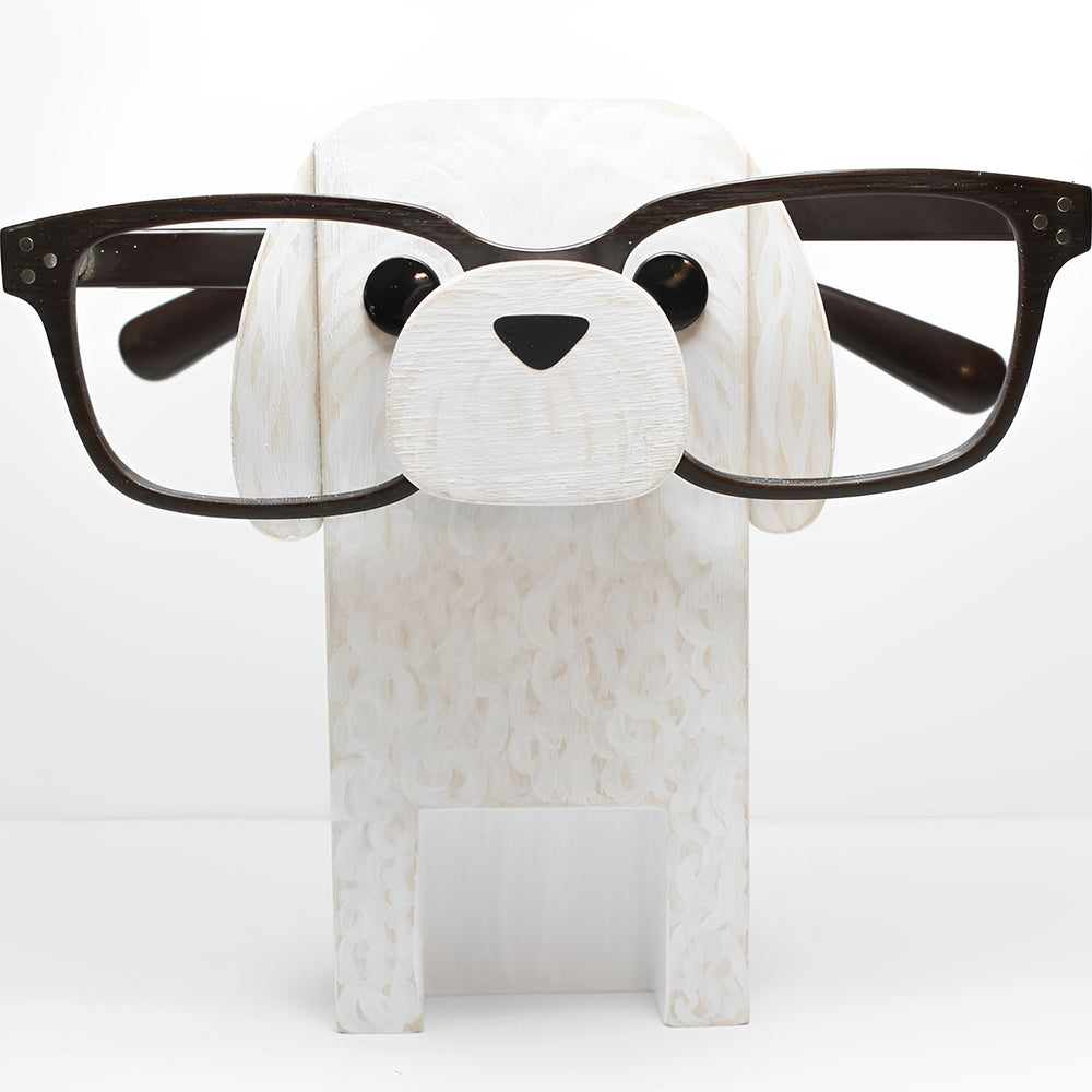 Wooden Cartoon Dog E Eyeglass Holder