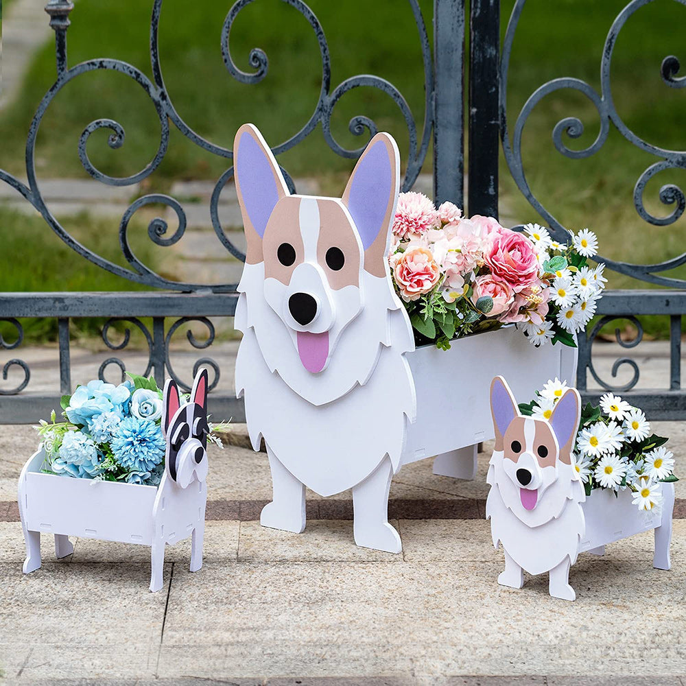 Petwithhome Three Dogs Planter Display
