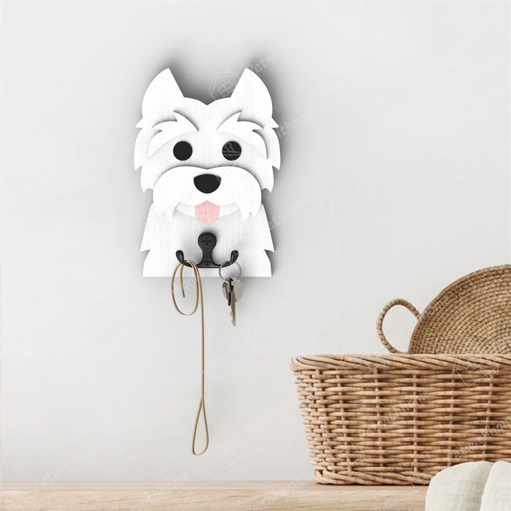 West Highland White Terrier Wooden Hook