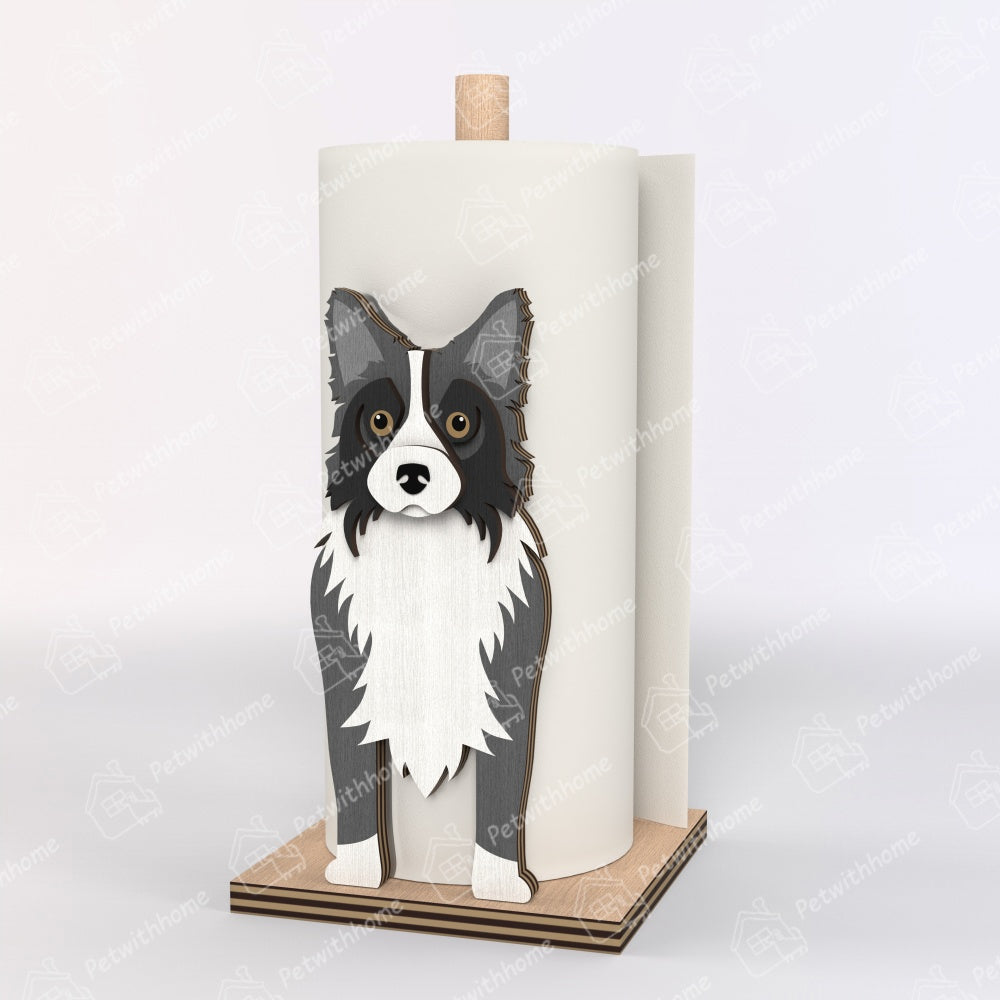 Border Collie Paper Towel Holder