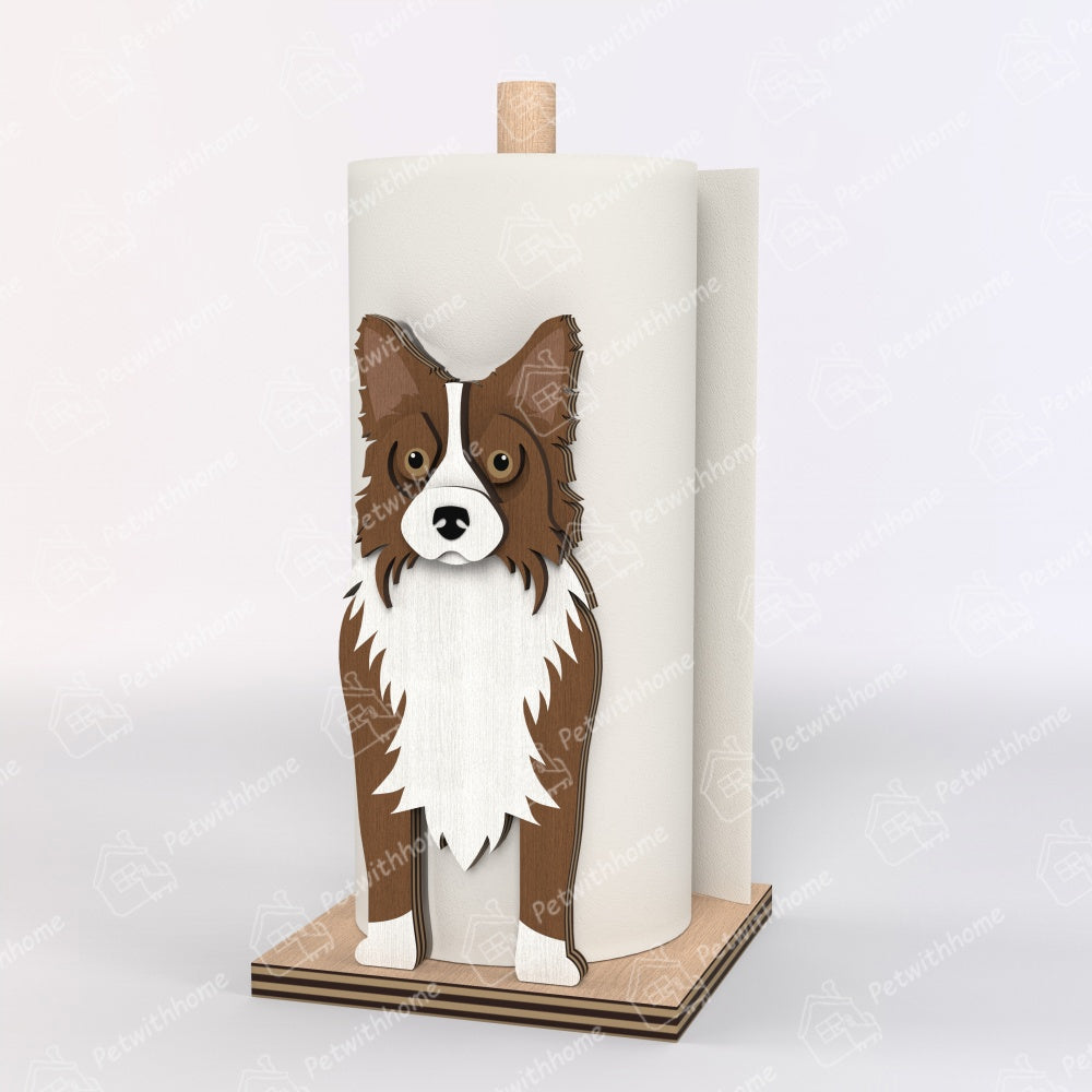 Border Collie Paper Towel Holder