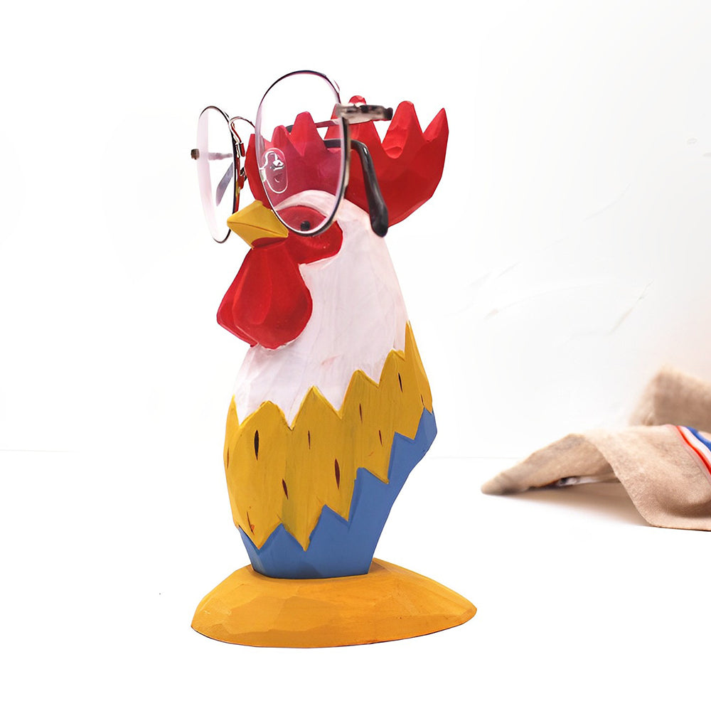 Wooden Cartoon Rooster Eyeglass Holder HOLDER110