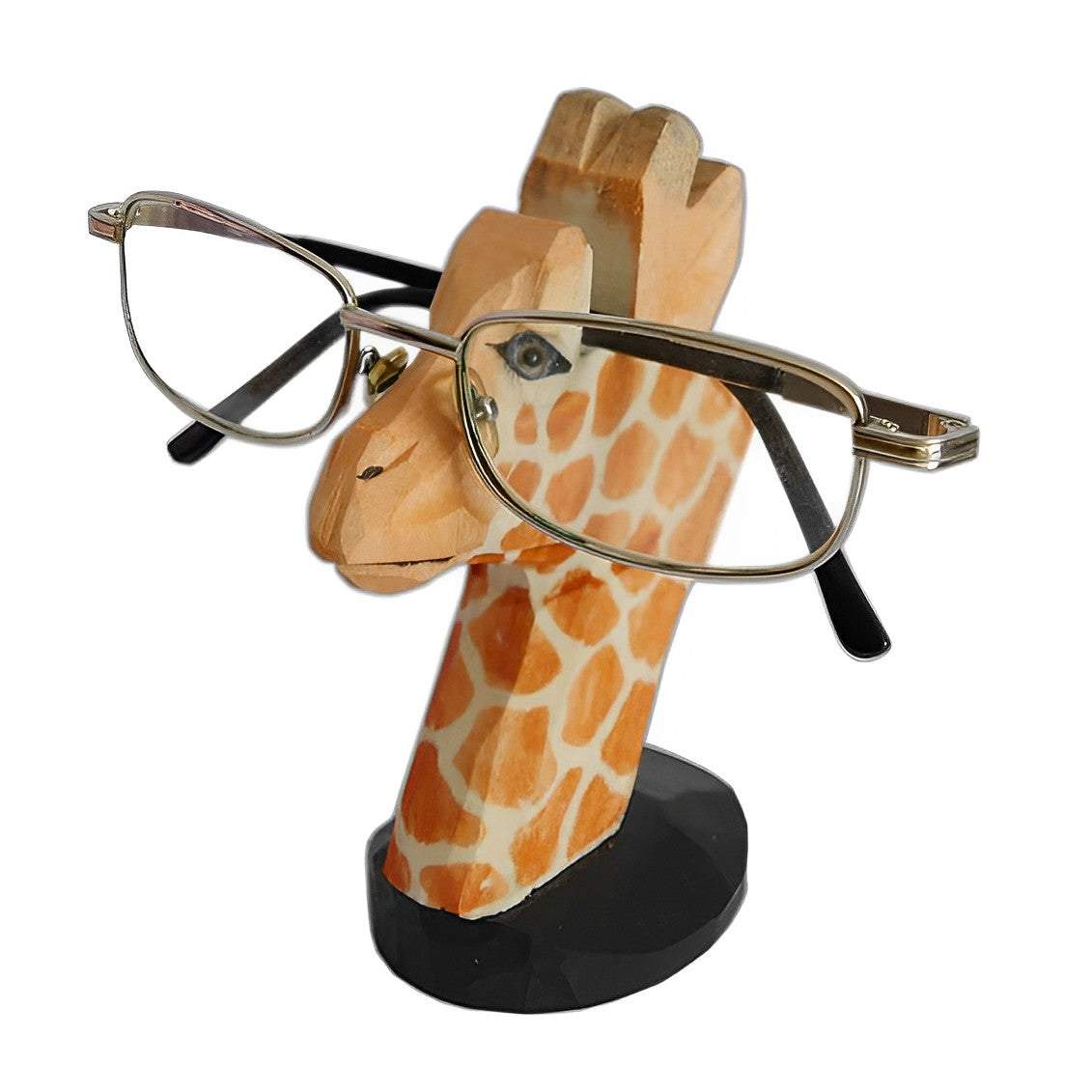 Wooden Cartoon Lovely Giraffe Eyeglass Holder