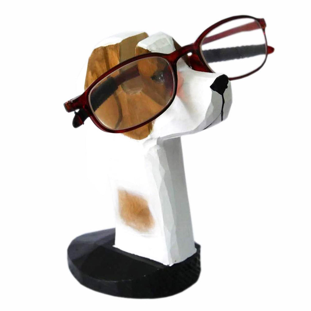 Wooden Cartoon Dog D Eyeglass Holder