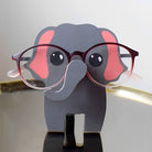 Wooden Cartoon Elephant Eyeglass Holder