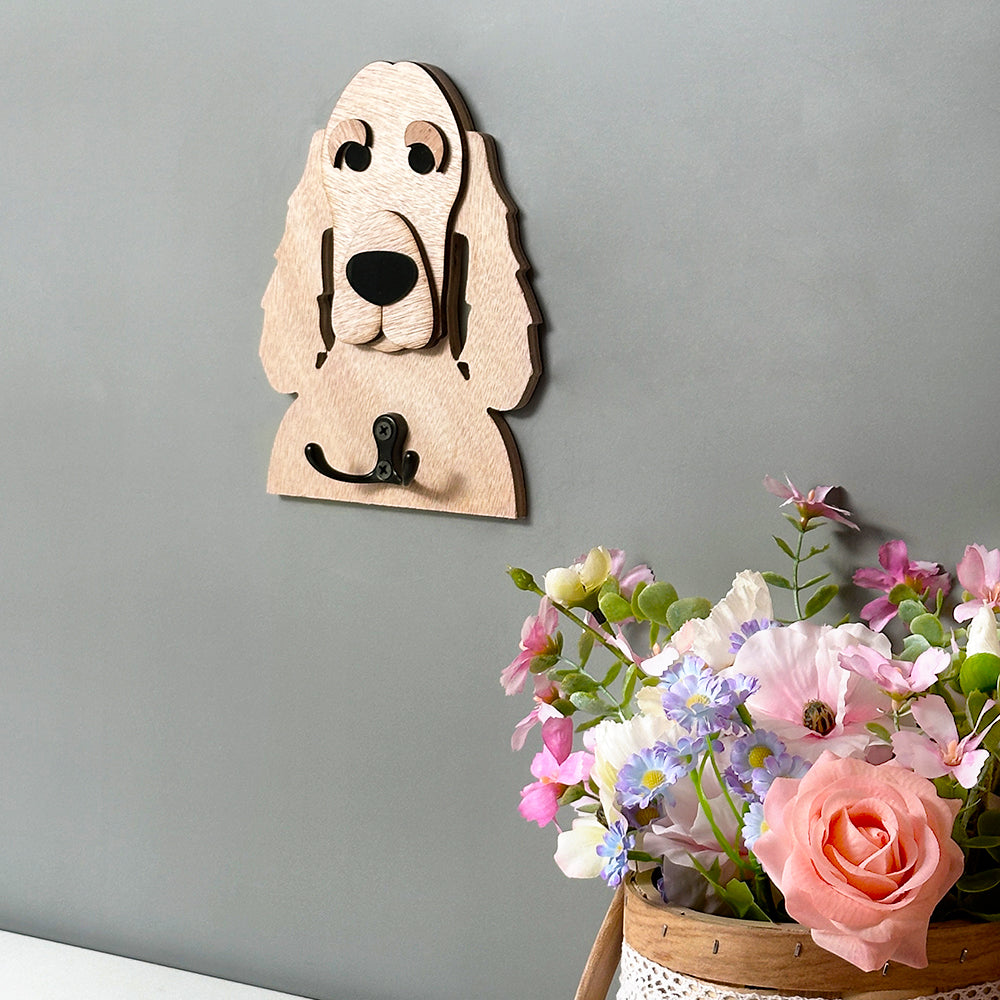 Cocker Spaniel Wooden Hook