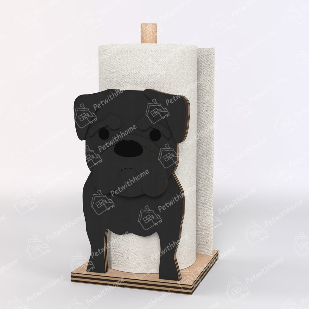 Pug Paper Towel Holder