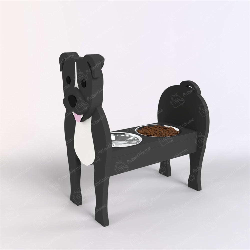 Staffordshire Bull Terrier Pet Food Bowl Holder
