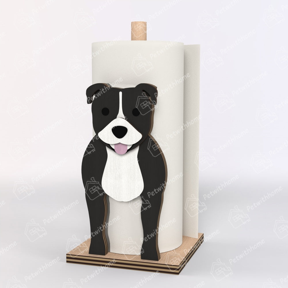 Staffordshire BullTerrier Paper Towel Holder