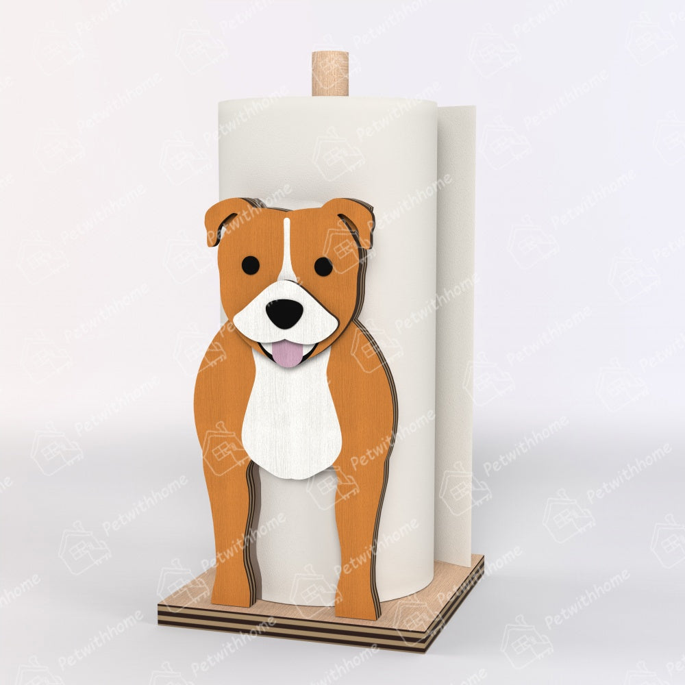 Staffordshire BullTerrier Paper Towel Holder