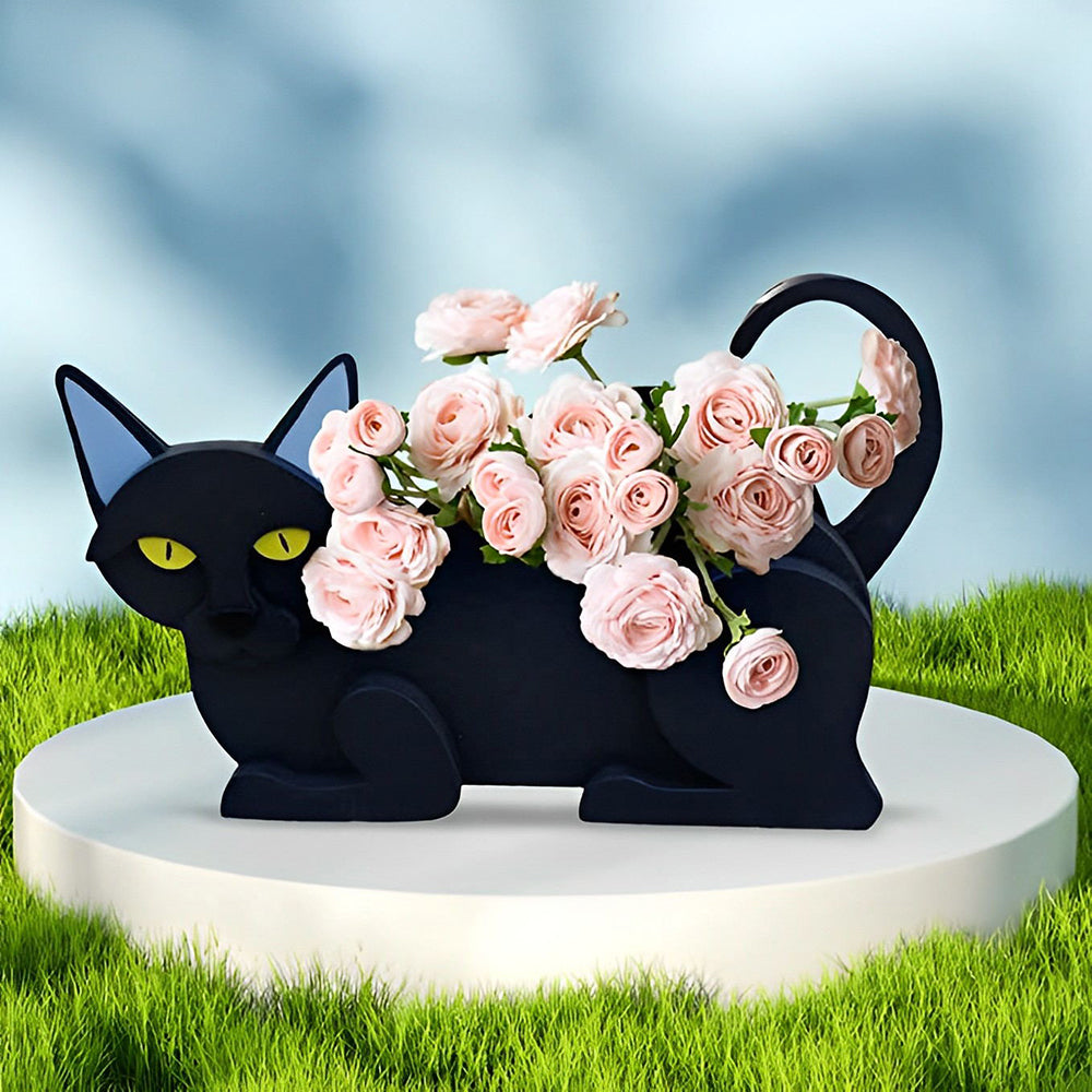 Black Cat Planter