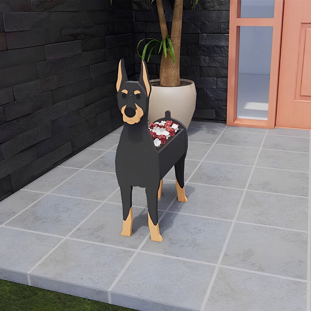 Doberman Pinscher Planter