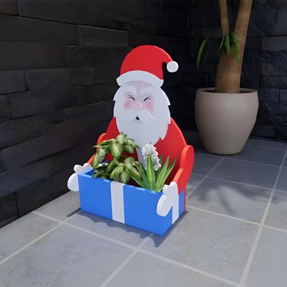 Santa Planter Christmas Planter